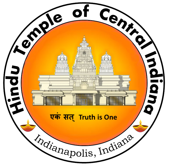 A welcoming view of the Hindu Temple of Central Indiana